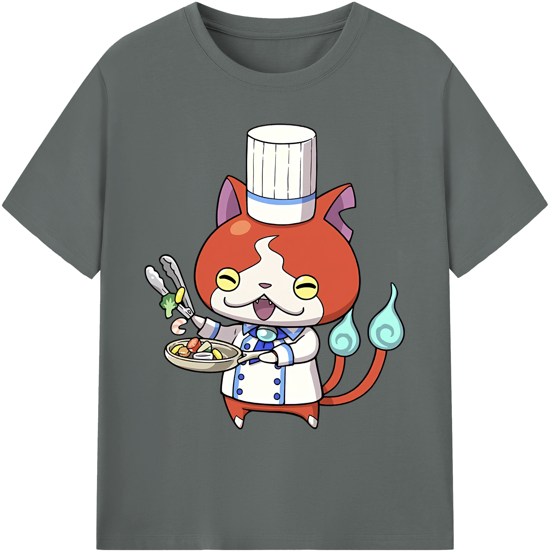 （画像用） 妖怪ウォッチ Yo-kai Watch 綿100％ メンズ半袖Tシャツ｜肌触りやわらか＆通気性